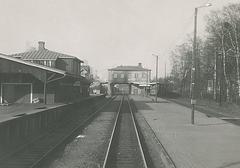 Malmi railway station in Helsinki Finland in 1965