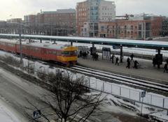 Malmi railway station building in Helsinki