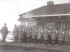 Old Pukinmäki railway station in Helsinki Finland in 1919