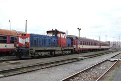 České dráhy passenger train 714 214-4 at railway station