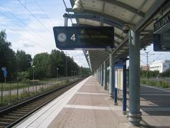 Oulunkylä railway station building in Helsinki, Finland