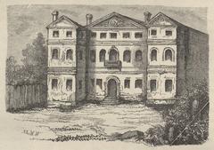 Historical view of Vilnia (Vilnius) showing Antokal and the Slushko Palace in 1871