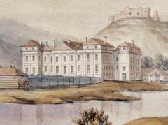 Vilnius Castle and Sluškai Palace in Vilnius, Lithuania