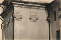 Historic Vilnia Slushko Palace black and white photo 1915