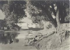 Vilnia river Vialla and Slushko Palace Vilnius historical photo 1912-16