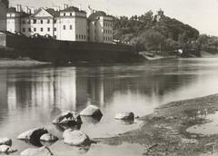 Historic photograph of Vilnia river Vialla and Slushka Palace