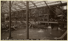 Interior view of Sutro Baths, looking northeast, on May 1, 1896
