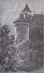 Daliborka Tower at Prague Castle historical illustration