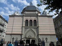 Facade of Beth Yaacov Synagogue on Synagogue Square