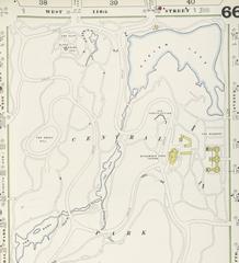 1902 Sanborn Map detail of Central Park north end and Harlem Meer