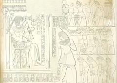 Ancient Egyptian scene from the Theban tomb of Khaemhat, TT57