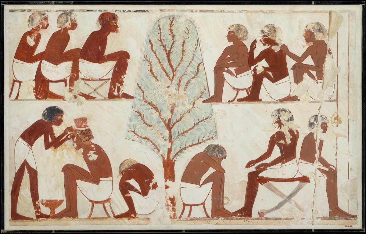Facsimile of Userhat the barber from Tomb TT 56