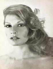 Portrait of Argentine vedette Adriana Quevedo