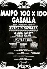 Poster of Maipo 100x100 Gasalla magazine at Teatro Maipo