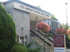 Canadian Football Hall of Fame building in Hamilton Ontario Canada