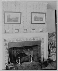 John Adams residence in Quincy Massachusetts historical black and white photo
