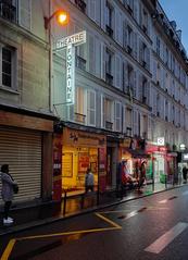 Facade of Théâtre Fontaine in Paris on rue Pierre-Fontaine