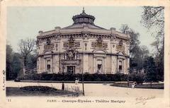 Historic Théâtre Marigny theatre building in Paris circa 1905