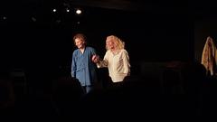 Danielle Laval and Brigitte Fossey at Theatre de Poche-Montparnasse March 2024