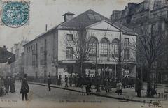Vintage postcard of Théâtre de Montmartre in Paris from 1903
