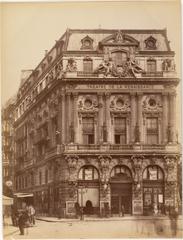 Interior of Theatre de la Renaissance in Paris showing ornate balconies and stage