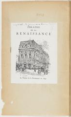 Poster and press clippings for the performance 'Elizabeth, la femme sans homme' on September 20, 1945 at Théâtre de la Renaissance