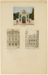 Entrance of Mabille Garden at 91 Avenue Montaigne Paris 1875 watercolor drawing