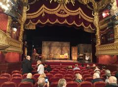 Interior view of the Palais-Royal Theatre in Paris with ornate balconies and stage