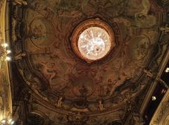 Interior of the Palais-Royal Theatre in Paris showing ornate architecture and seating area