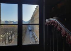 View of the Théâtre du Palais-Royal from the foyer towards the garden in Paris