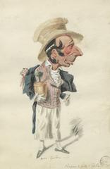 Paul Grassot as Nonancourt in the play Un chapeau de paille d'Italie by Eugène Labiche and Marc-Michel at the Théâtre du Palais-Royal
