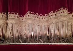 Detail of the curtain at Théâtre du Palais-Royal in Paris