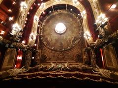 Interior ceiling view of Théâtre du Palais-Royal in Paris