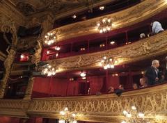 Interior view of the Théâtre du Palais-Royal in Paris displaying ornate architecture and seating