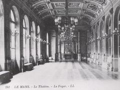Historic foyer of the Municipal Theater of Le Mans in 1842