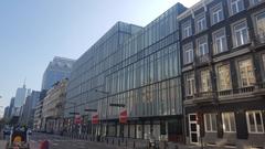 Front view of Théâtre national de la Communauté française building in Brussels