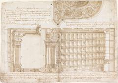 Interior view of Teatro Filarmonico with detailed ceiling and seating section in Verona, Italy