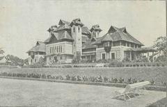 Napier Museum in 1937, historic architectural building in Thiruvananthapuram, India