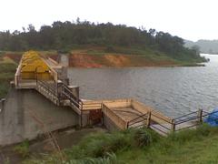 Banasurasagar Dam in Wayanad, India, the largest earth dam in the country