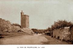 Historic Tour Philippe le Bel tower in Villeneuve-lès-Avignon early 20th century