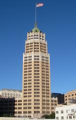 Tower Life Building in San Antonio Texas skyline