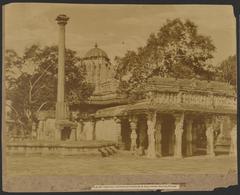 Belloor Temple of Vishnu stone building with elaborate columns