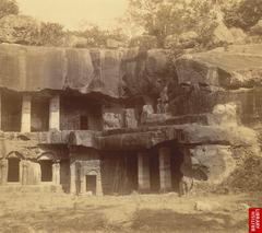 Right-hand wing of the Rani Gumpha cave at Udayagiri