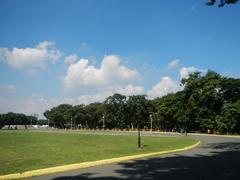 Quezon Memorial Circle with monument and surrounding greenery in Quezon City