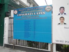 Facade of Manuel L. Quezon University building in Quiapo, Manila