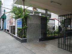 Manuel L. Quezon University historic building facade in Quiapo, Manila