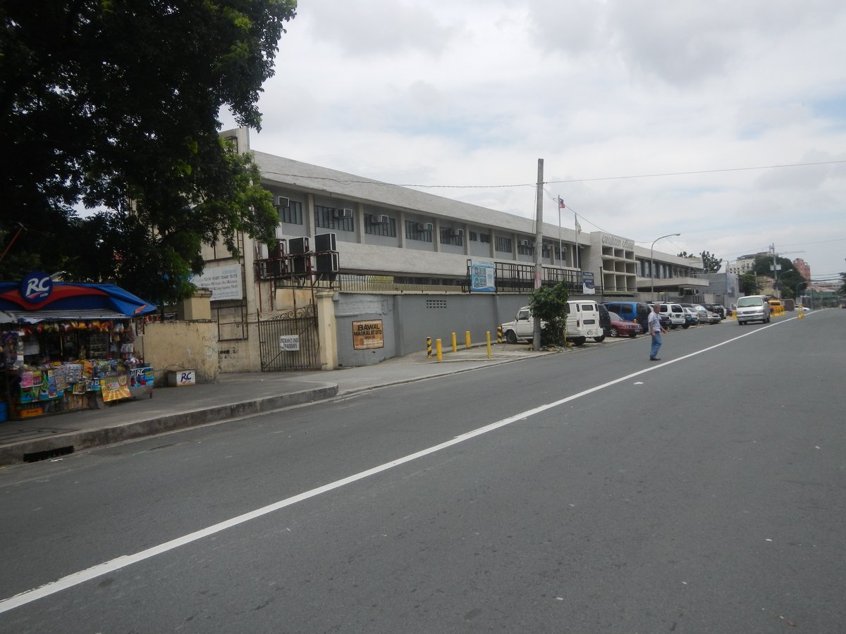 Santo Domingo Avenue in Quezon City with Angelicum College and Santo Domingo Church