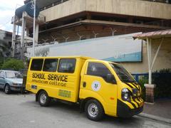 Angelicum College building at the corner of M. J. Cuenco Street and Santo Domingo Avenue in Barangay Santo Domingo, Quezon City