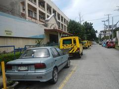 Santo Domingo Avenue view from corner of Gregorio Araneta Avenue in Quezon City near Angelicum College and Santo Domingo Church