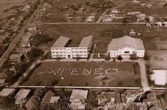 Aerial view of Ateneo de Zamboanga along Bailen Street in 1950